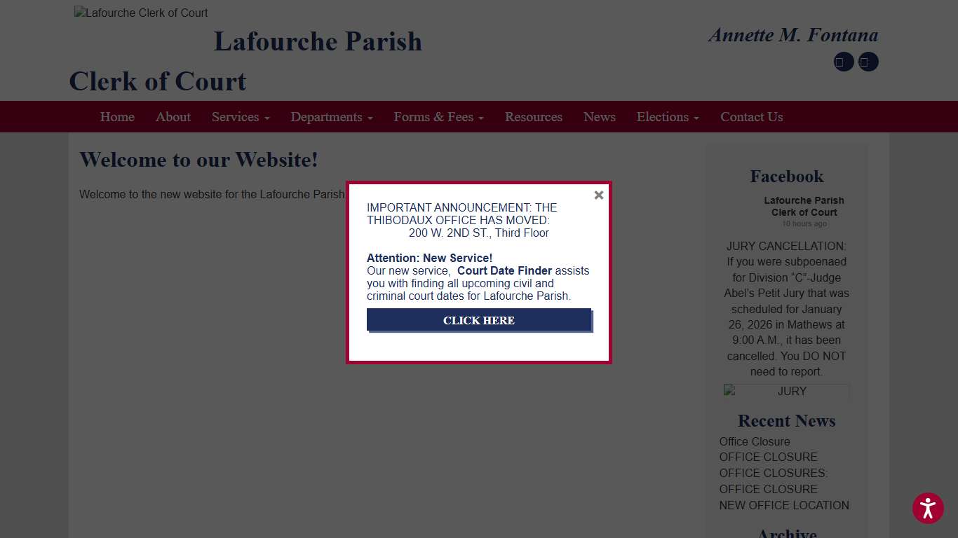 Welcome to our Website! - Lafourche Clerk of Court